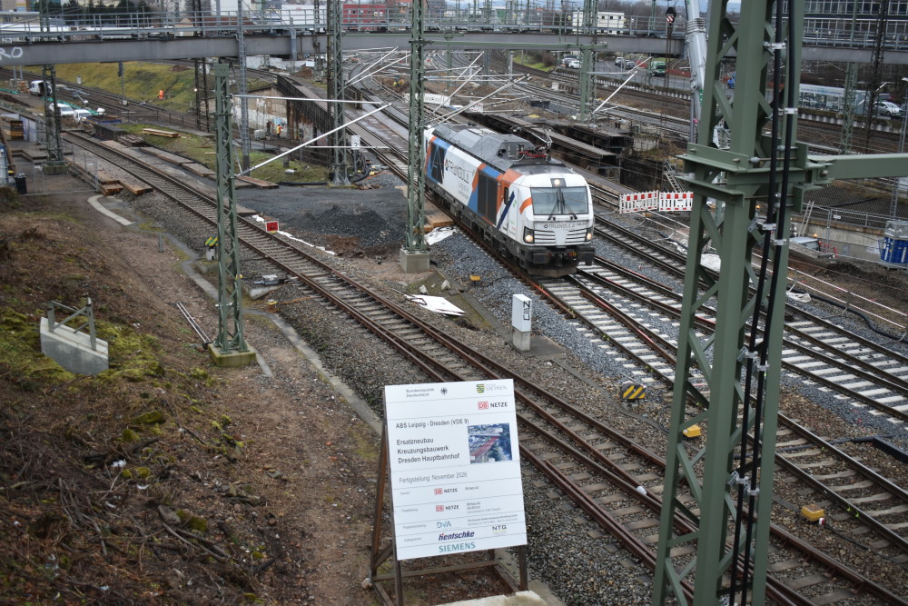 Kreuzungsbauwerk an der Budapester Straße  Foto: © MeiDresden.de/Mike Schiller