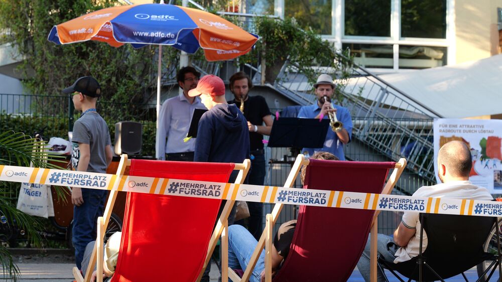 PARK(ing) Day in Löbtau am 19.09.  Foto © ADFC Dresden e.V.