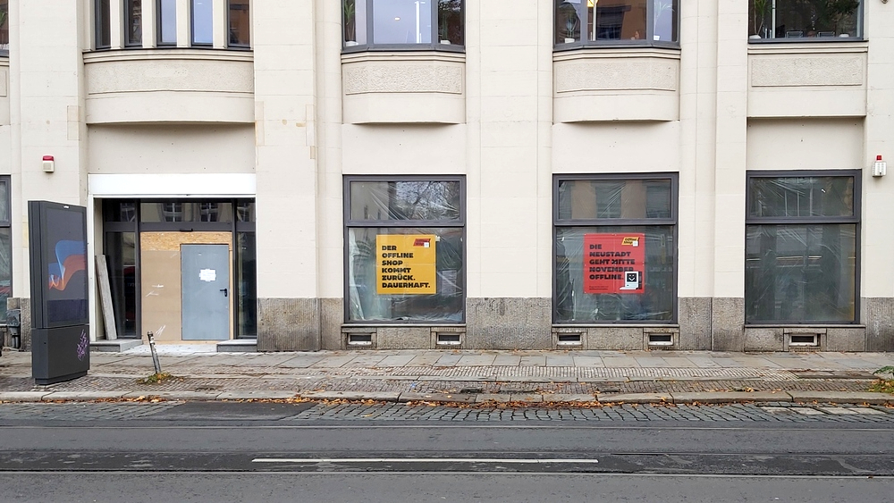 Offline Shop eröffnet im November nun am neuen Domizil in der Dresdner Neustadt. Foto: MeiDresden.de