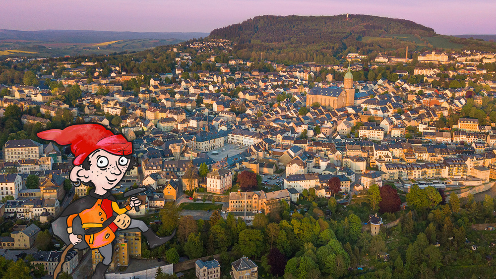 Tatock und Annaberg Foto :TVE Ronny Küttner / Illustration: Sylvia Graupner