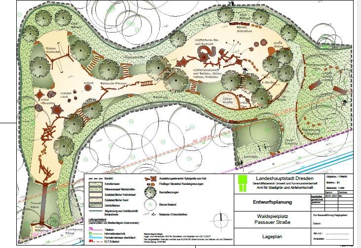 Südpark: Meinungen zum Entwurf für Waldspielplatz sind gefragt    Screenshot: Landeshauptstadt Dresden