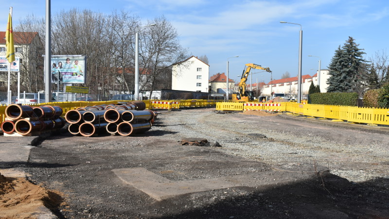 Baumaßnahme auf der Steinbacher Straße geht voran   Foto: MeiDresden.de