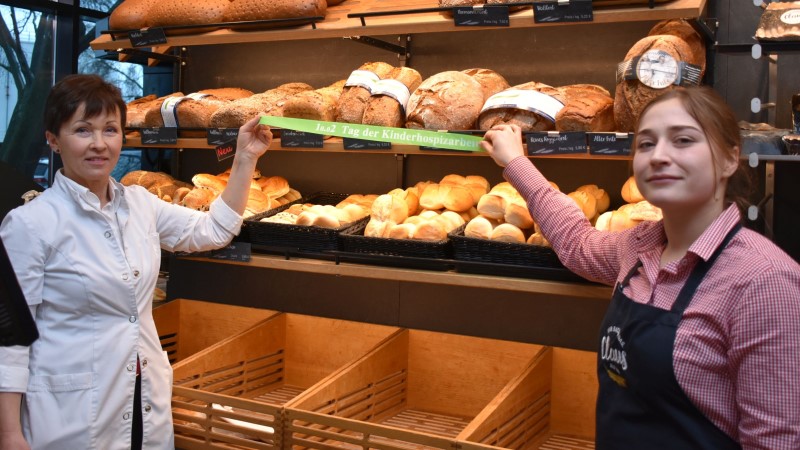 Steffi Claus (Bäckerei Claus) und Ann-Kristin Bellon Foto: © MeiDresden.de/´Mike Schiller