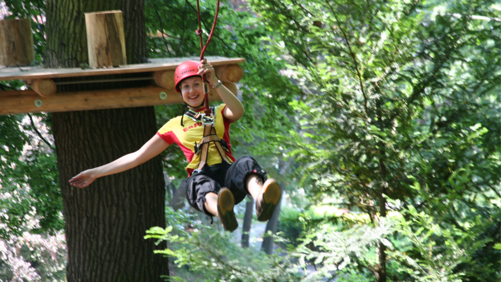 Spaß und Abenteuer für jung und alt bietet der Waldseilüark ©Waldseilpark Dresden