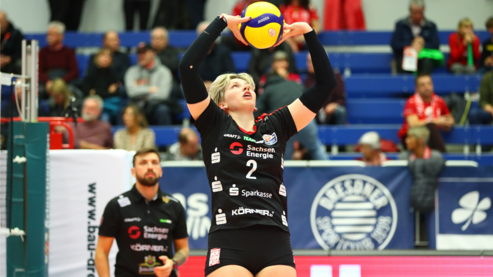 Larissa Winter verstärkt das Zuspiel beim Dresdner SC ©Denis Trapp