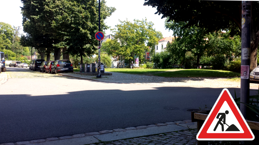 SachsenEnergie verlegt Fernwärmeleitungen im Hechtviertel am Königsbrücker Platz ©MeiDresden.de