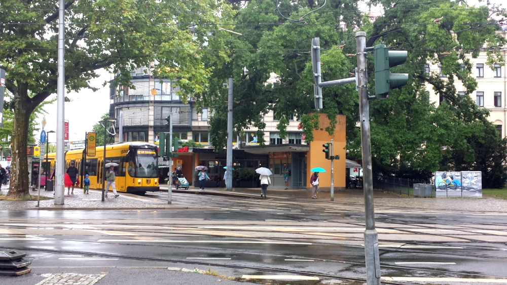 Wichtiger Knotenpunkt - Fetscherplatz - im Dresdner Straßenbahnnetz wird ausgebaut ©MeiDresden.de