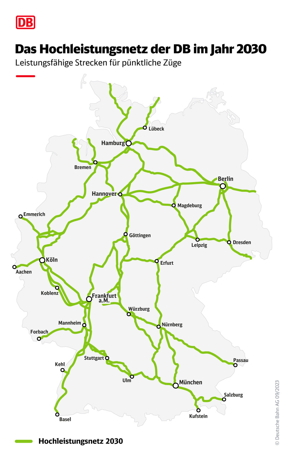 Grafik Generalsanierungen 2024 bis 2030    Quelle: Deutsche Bahn AG