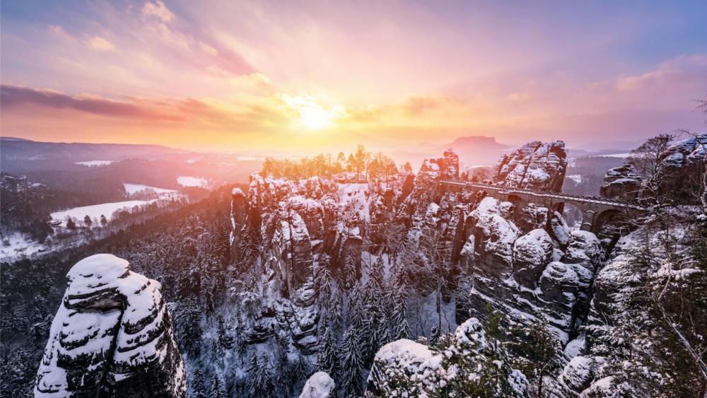 Sächsische Schweiz Winter © Kenny Scholz