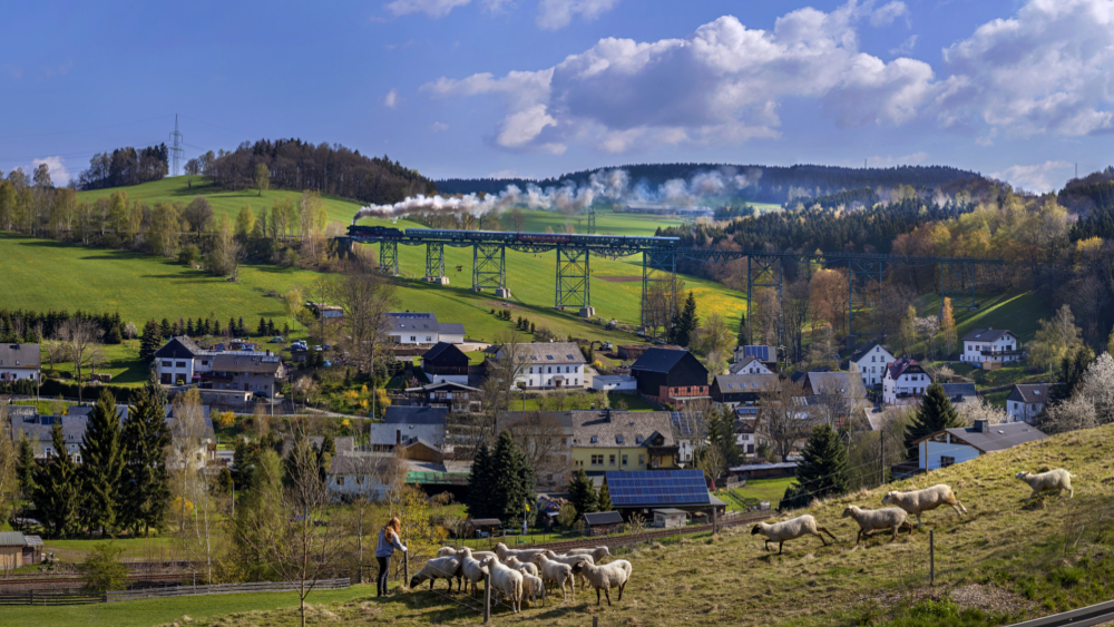 Erzgebirgische Aussichtsbahn  - Viadukt Markersbach © TVE/ Uwe Meinhold