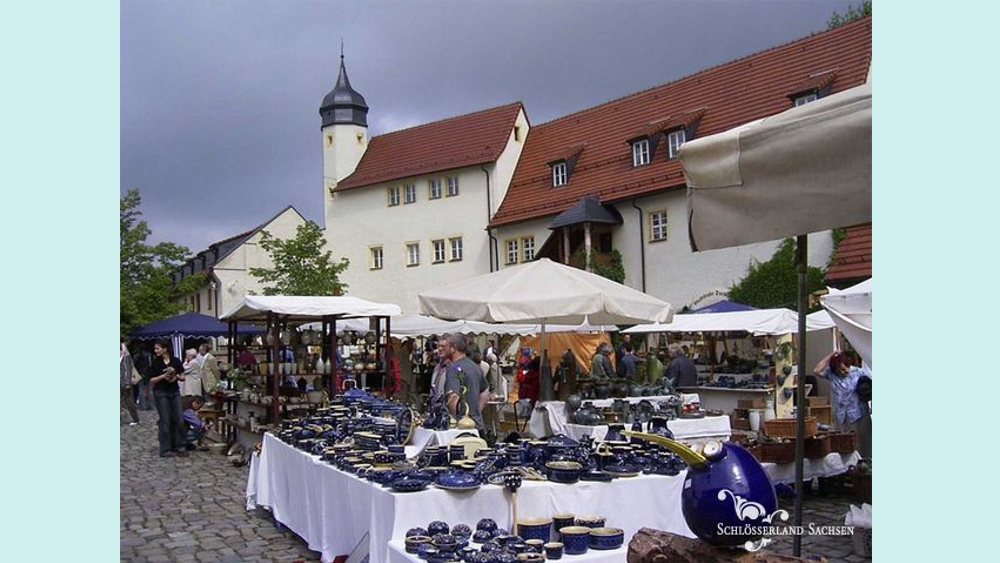 Töpfermarkt Wasserschloss Klaffenbach ©Schlösserland Sachsen