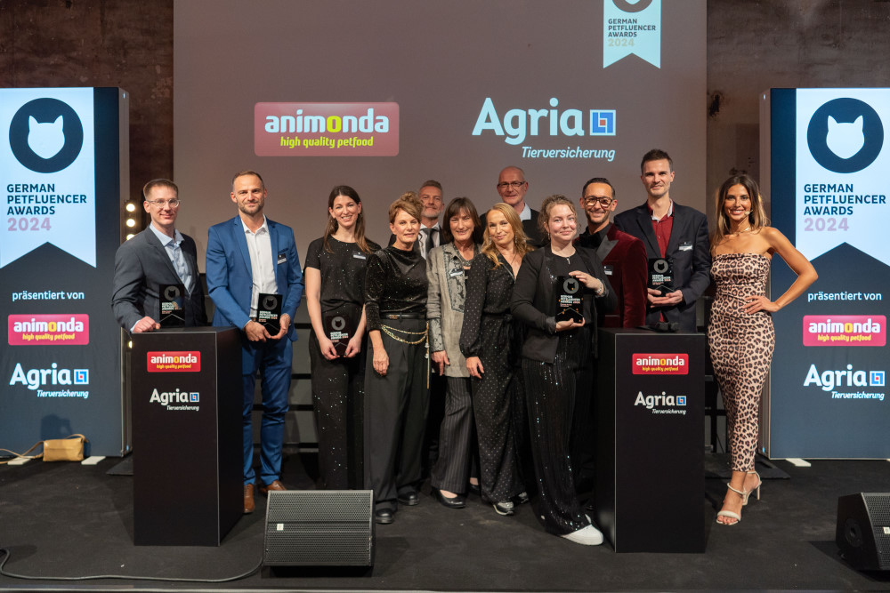 Gewinnerinnen und Jury GPA 2024    Foto: © TONY the petfluencer agency/ Karkalis Communications 