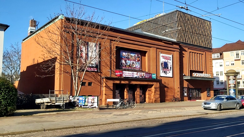 Die Schauburg  in der Dresdner Neustadt hat 3 Kinosäle. Foto: MeiDresden,de