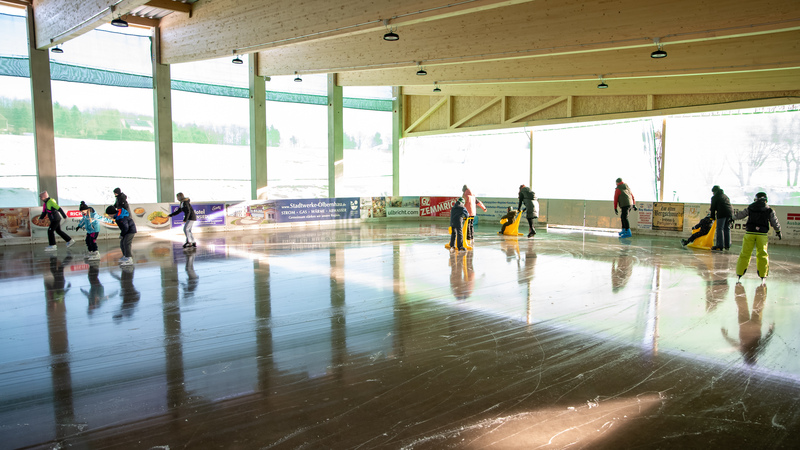 Eis-Skaterbahn Sportwelt Preussler Seiffen. Foto N.Schimmelpfennig