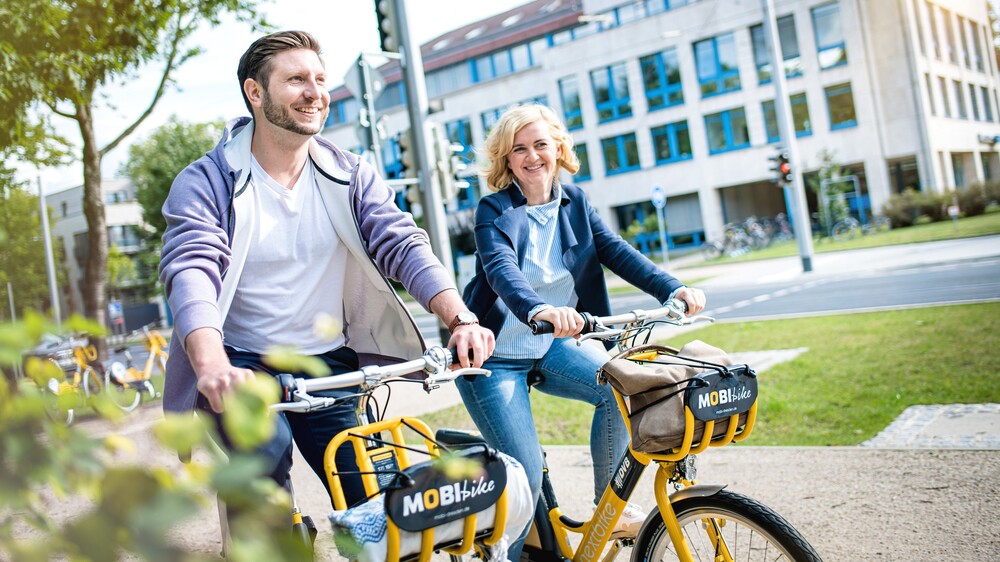 MOBIbikes mit fünfjähriger Erfolgsgeschichte . Foto:DVB AG