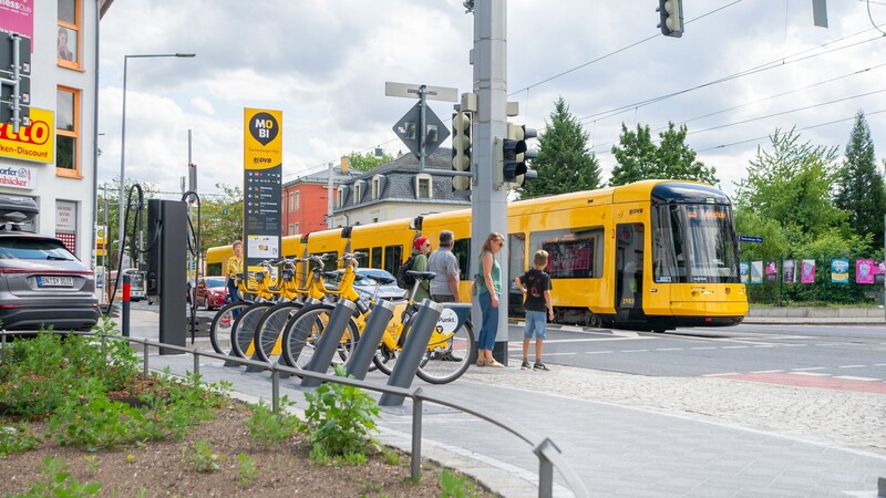 Schnell mal von A nach B, mit MOBI Bike kein Problem. Foto: DVB AG