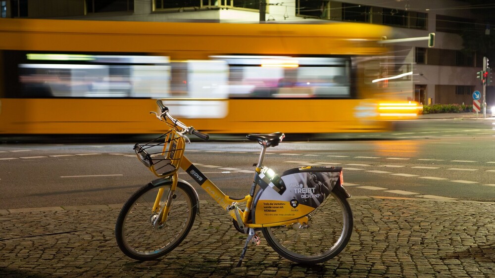  5  Jahre Erfolgsgeschichte - MOBI Bikes in Dresden. Foto: DVB AG