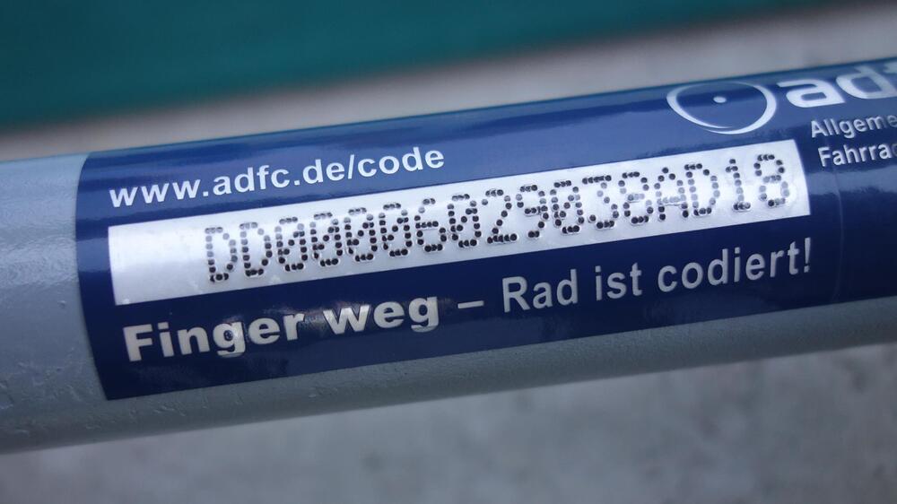 ADFC DD Fahrradcodierung  Foto : ADFC Dresden e.V.