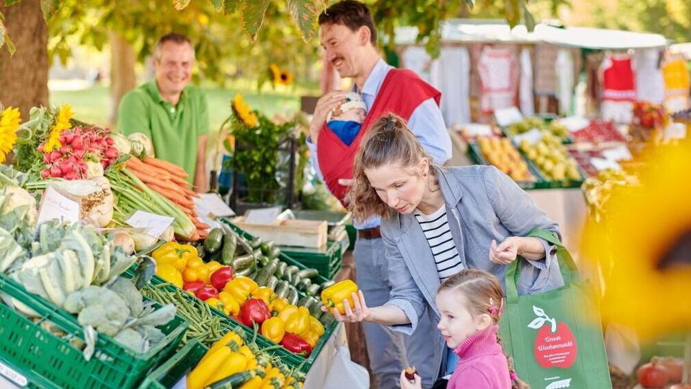 Wochenmarkt Lingnerallee. Foto: Deutsche_Marktgilde_eG