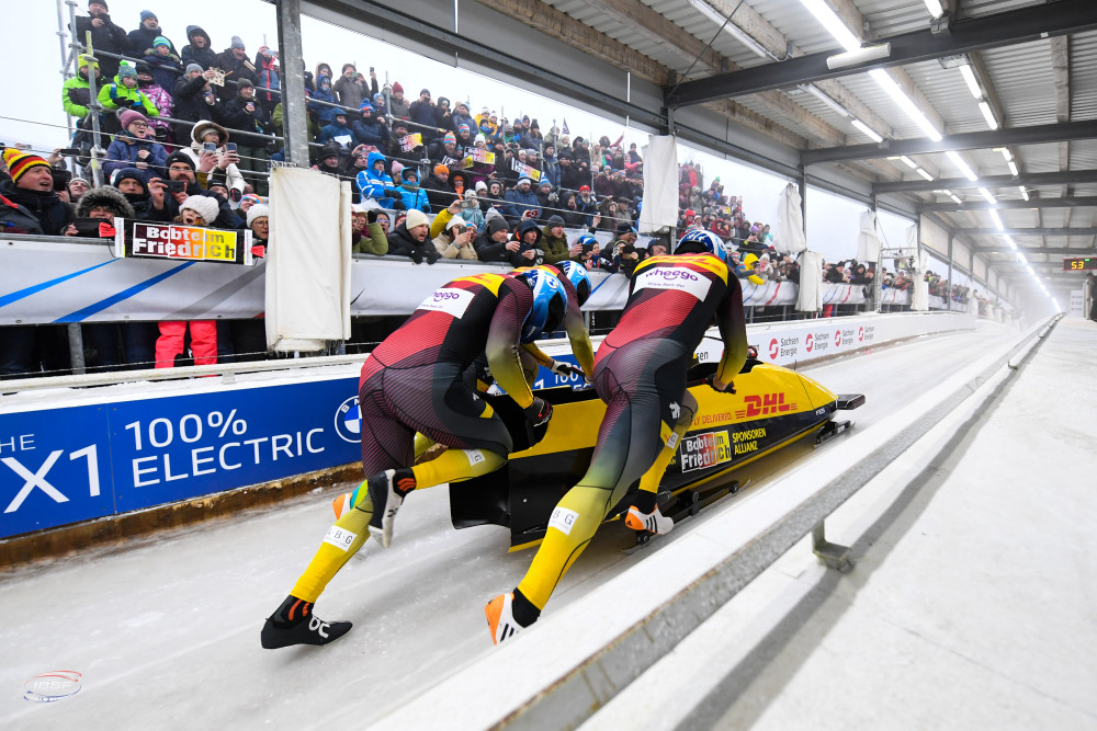 SachsenEnergie Eiskanal Bobteam Friedrich   Foto: © IBSF Viesturs Lacis