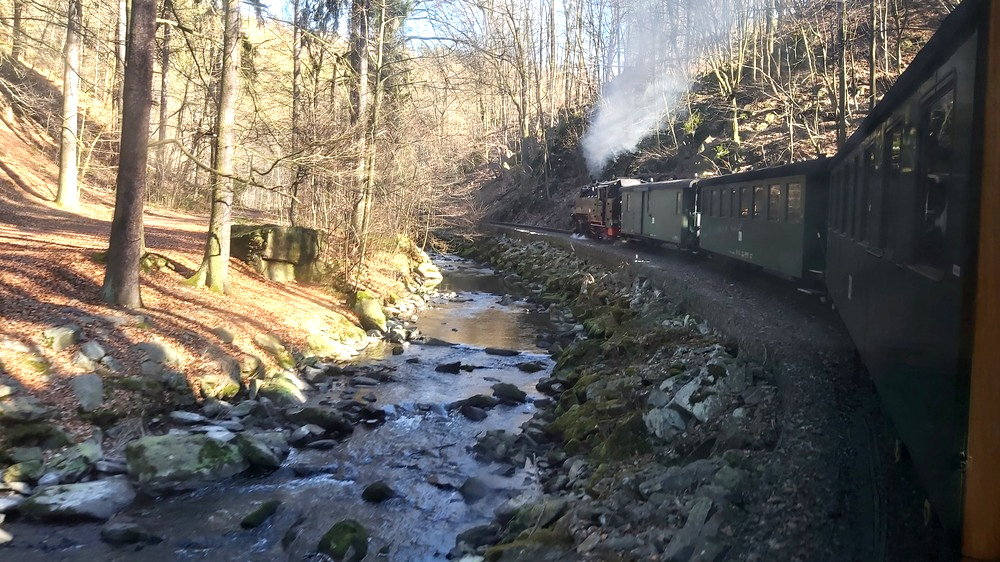 Weißeritztalbahn auf dem Weg nach Dippoldiswalde. Foto: MeiDresden.de