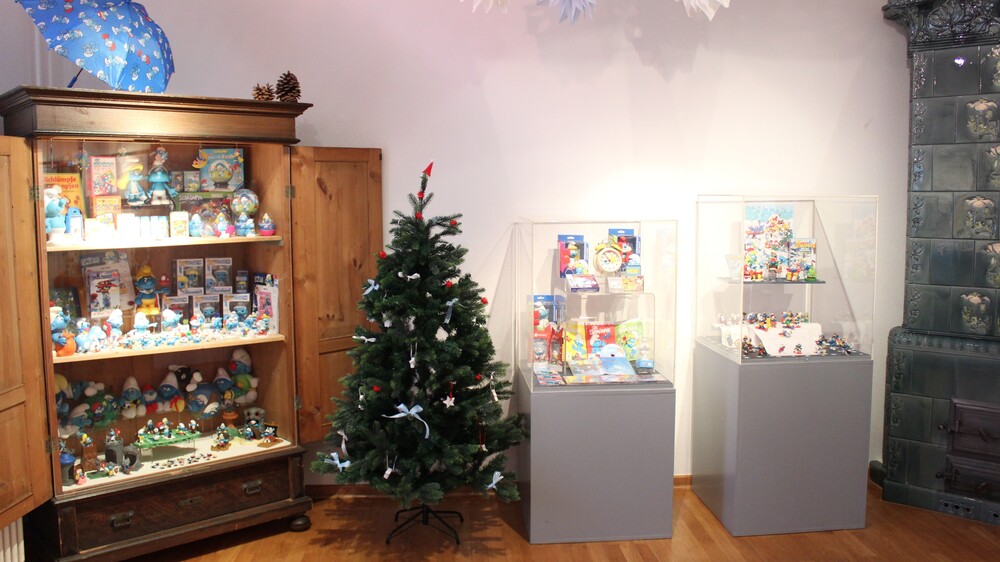 Karrasburg Ausstellung Die Schlümpfe sind da. Foto: Kulturbetriebsgesellschaft Meißner Land mbH