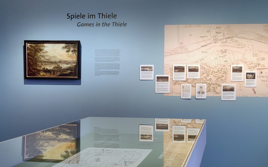 In der Ausstellung zu barocken Spielen. Foto: Staatliche Schlösser, Burgen und Gärten Sachsen gemeinnützige GmbH