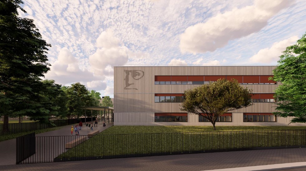 Visualisierungen zum Ersatzneubau des Bertolt-Brecht-Gymnasiums, © heinlewischer  Partnerschaft freier Architekten mbB