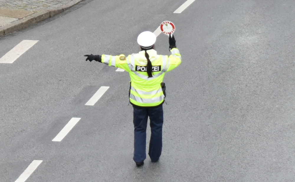 Polizeikontrolle Symbolfoto © MeiDresden.de